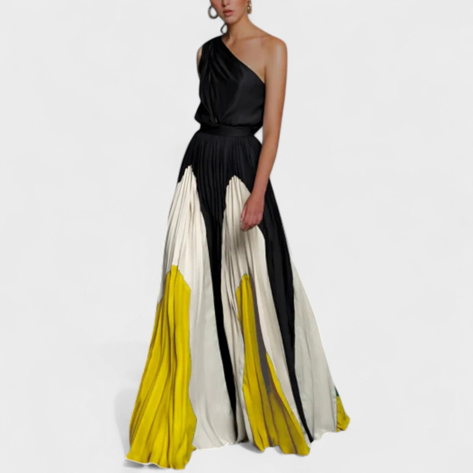 Andreia | Elegantes, schulterfreies Maxikleid