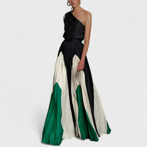 Andreia | Elegantes, schulterfreies Maxikleid