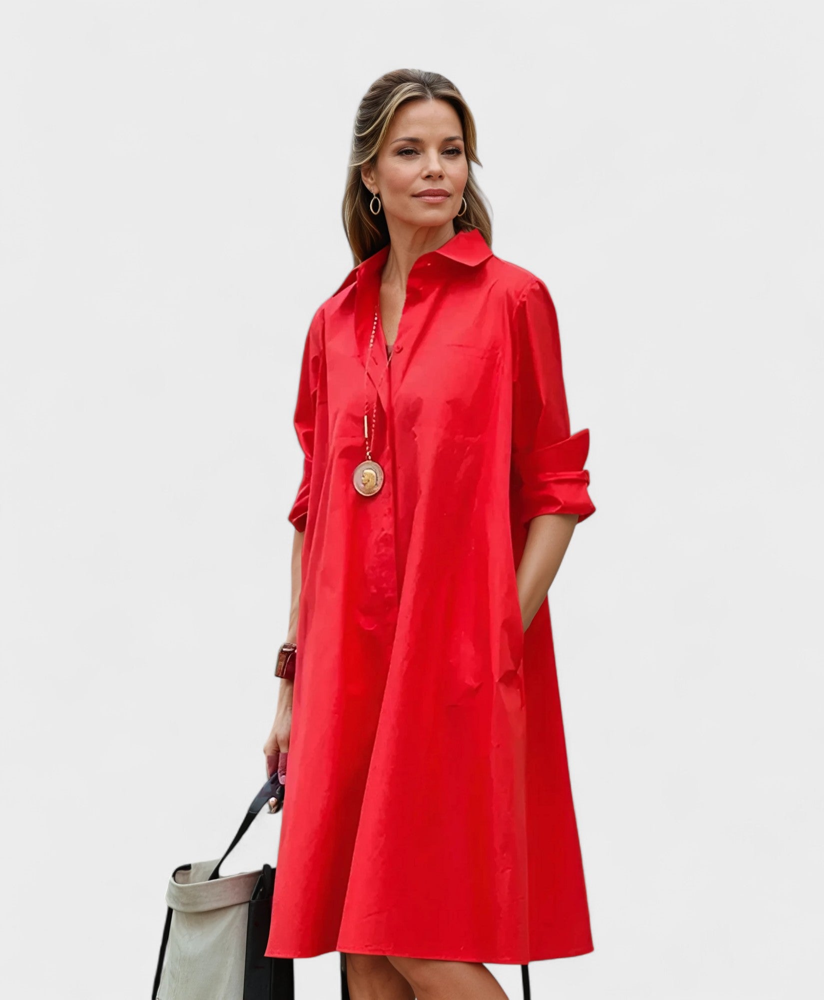 Clara | Vestido Camiseiro com Bolsos