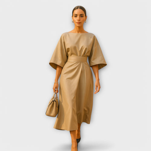 Amélia | Elegantes Midikleid mit Laternenärmeln