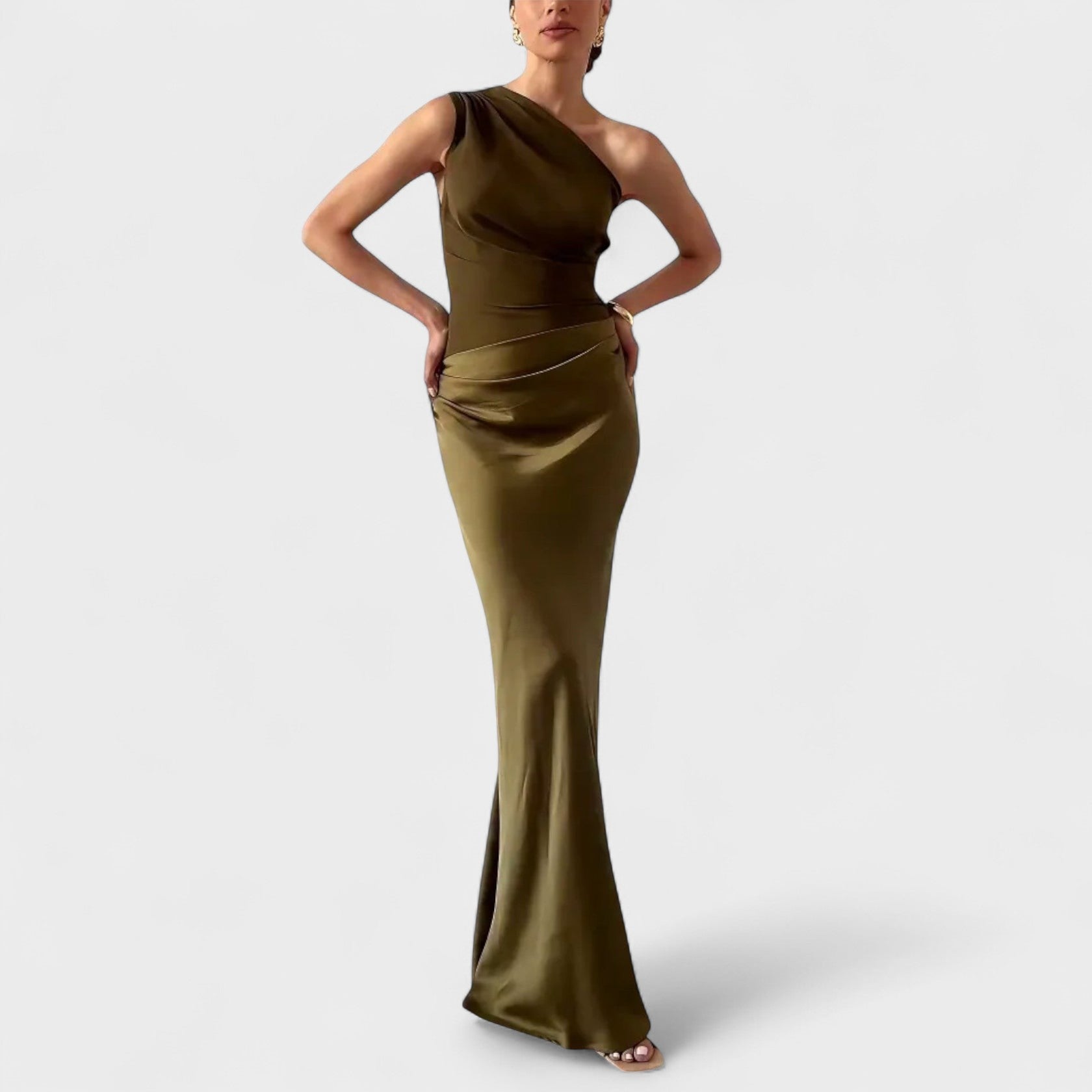 Leonor | Plissiertes langes Kleid