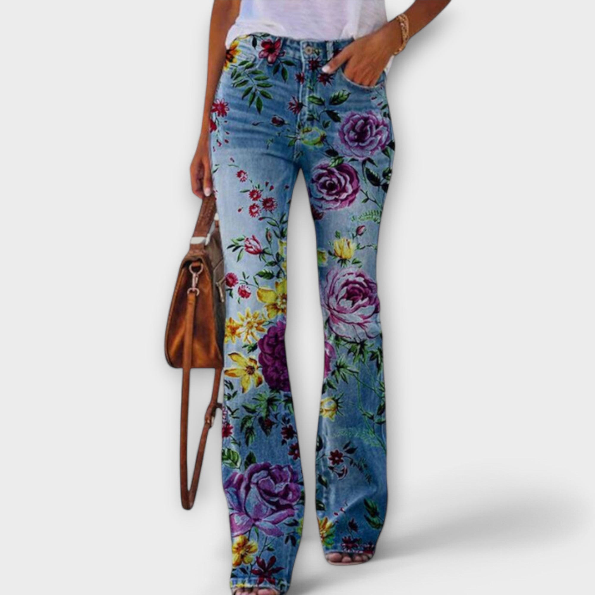 Leonor | Geblümte Jeans