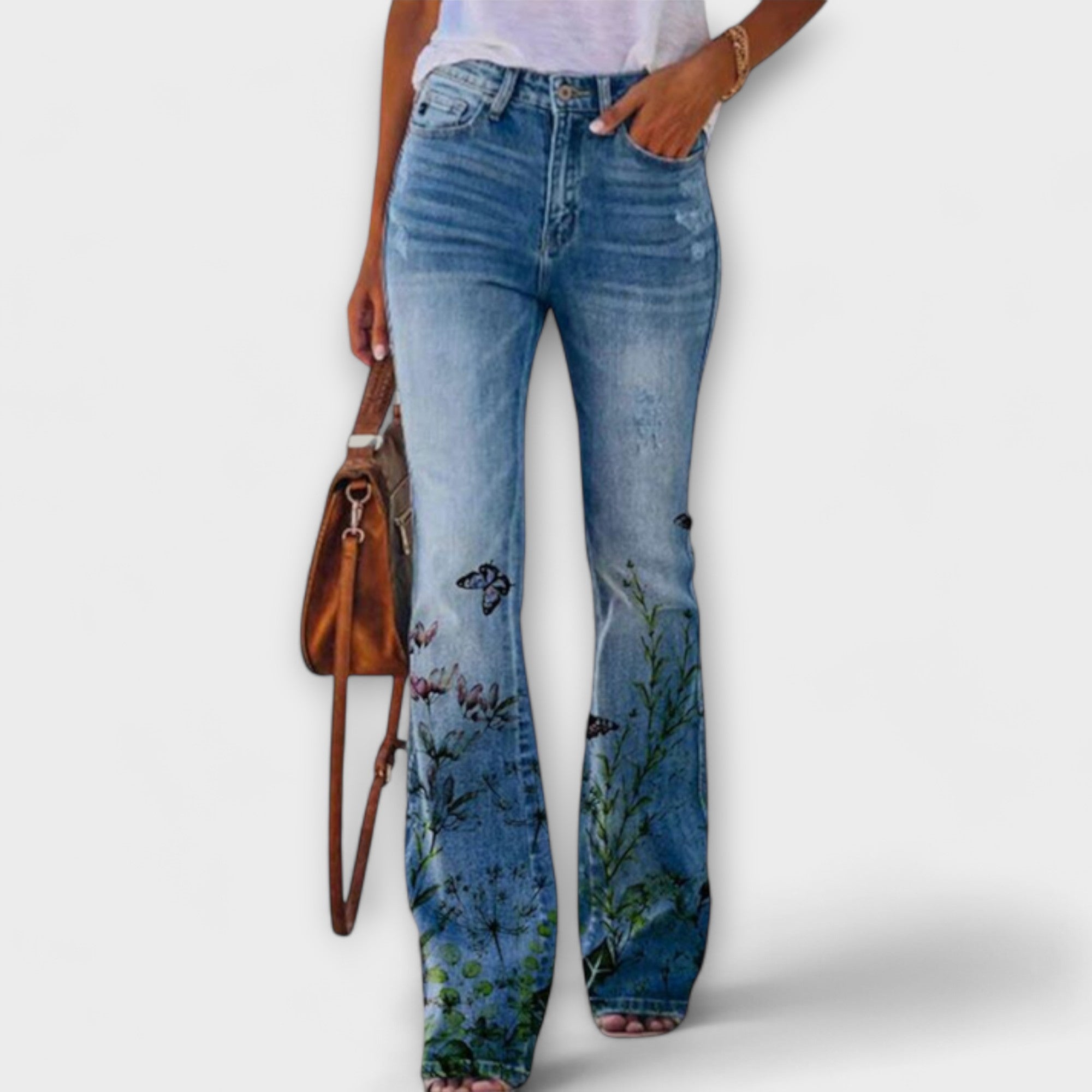 Leonor | Geblümte Jeans