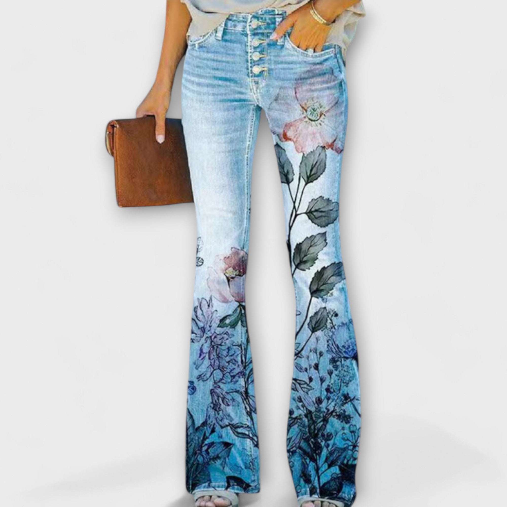 Leonor | Geblümte Jeans