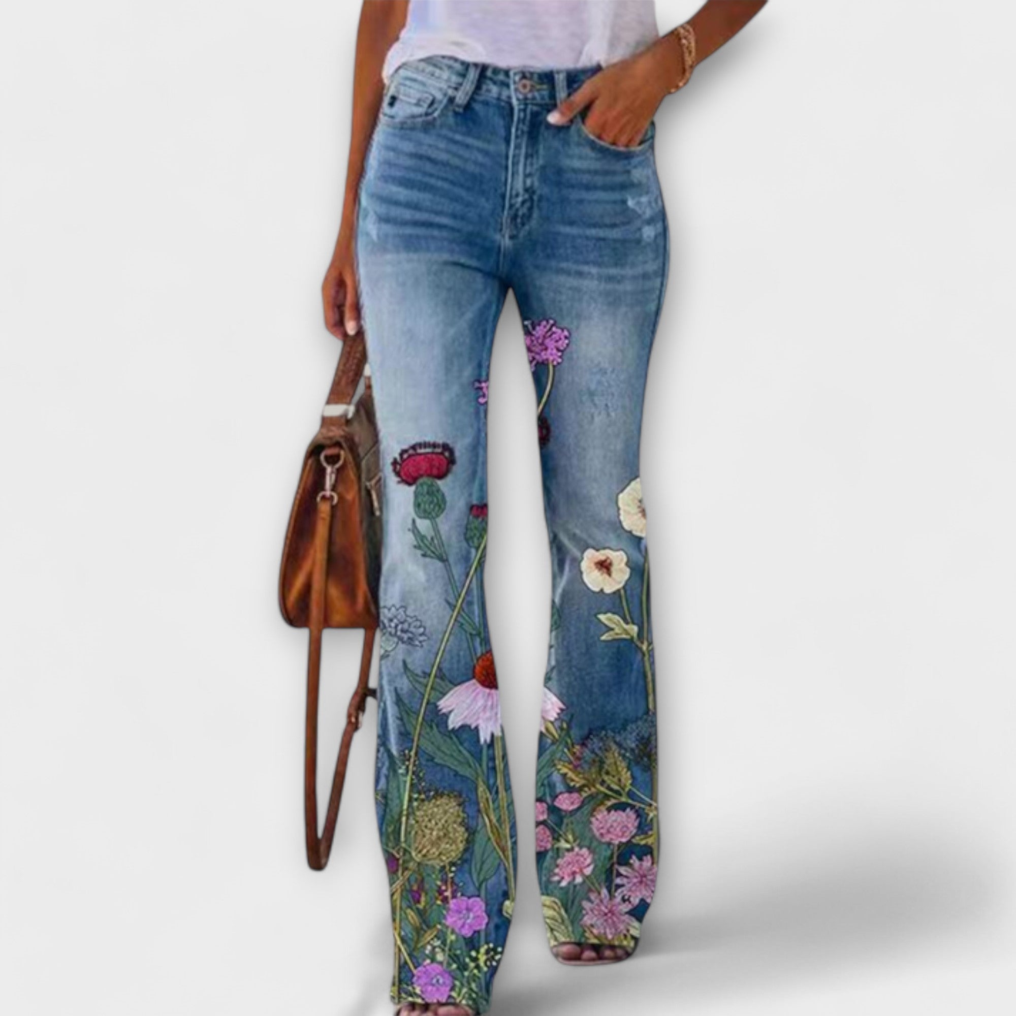 Leonor | Geblümte Jeans