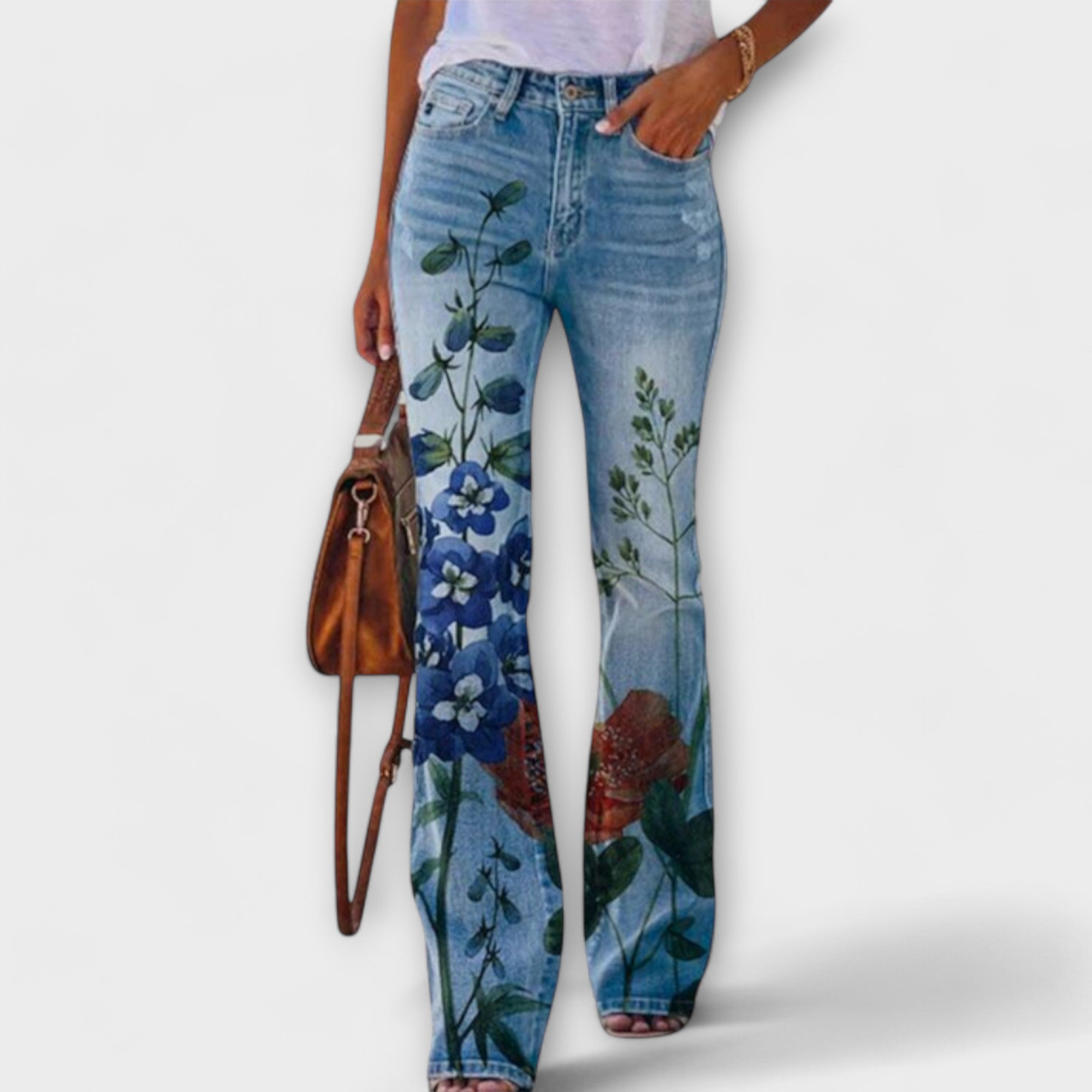 Leonor | Geblümte Jeans