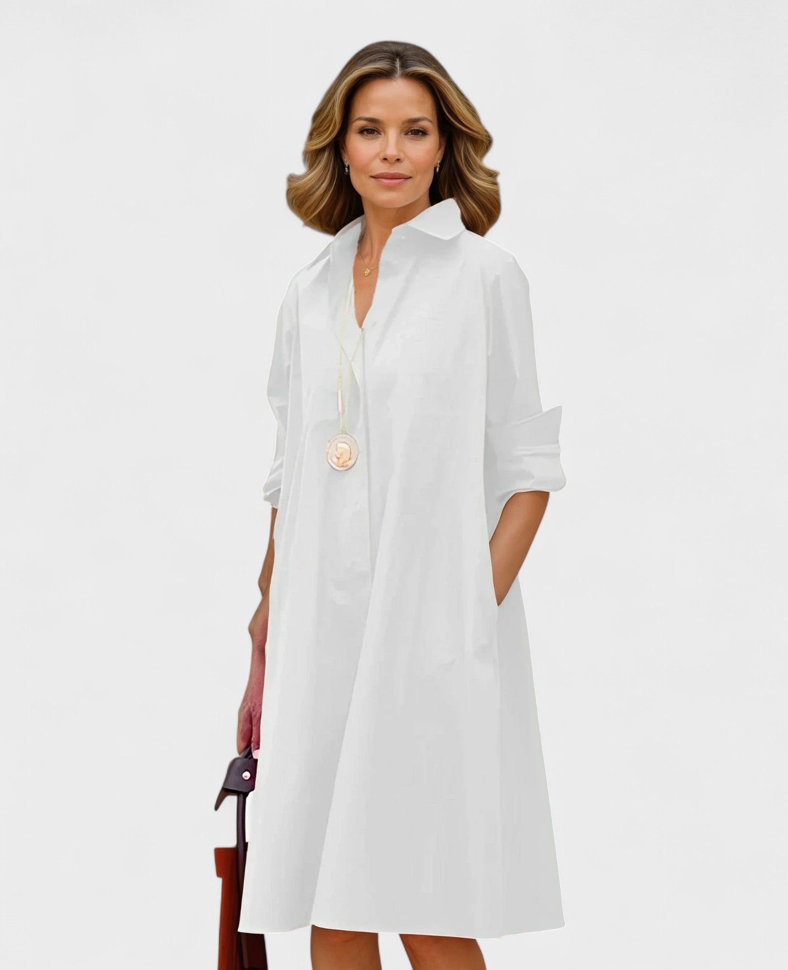 Clara | Vestido Camiseiro com Bolsos