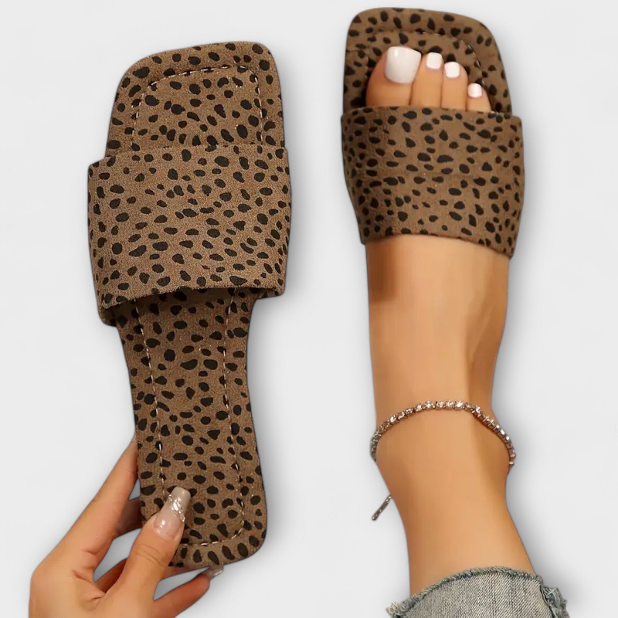 Elisa | Flache Loafer mit Leopardenmuster